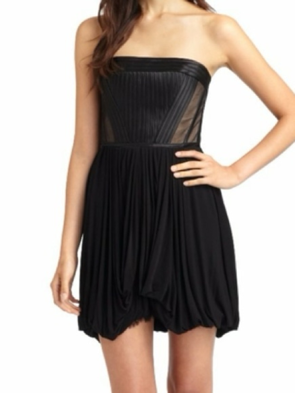 BCBGMaxAzria Reyna Strapless Bustier Cocktail Dress Size 0
